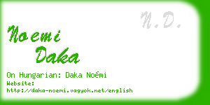 noemi daka business card