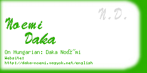 noemi daka business card